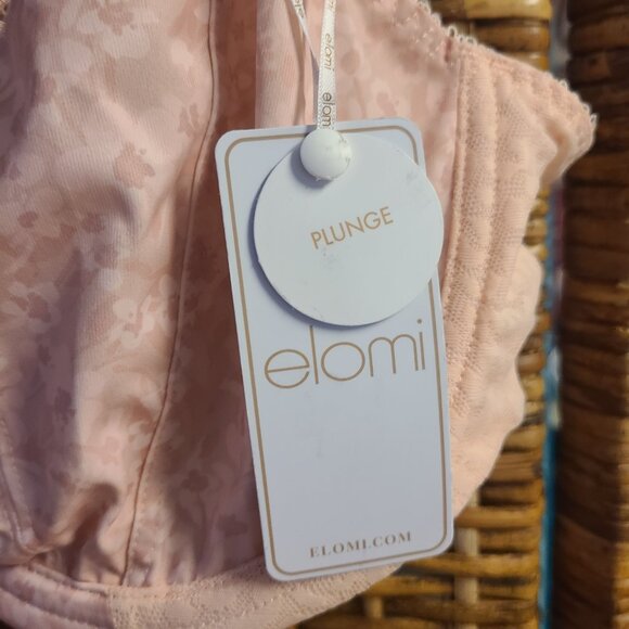 NWT Women's ELOMI EL4490 Lucie Stretch Lace Plunge Underwire Bra Size 38 DD - Picture 5 of 5